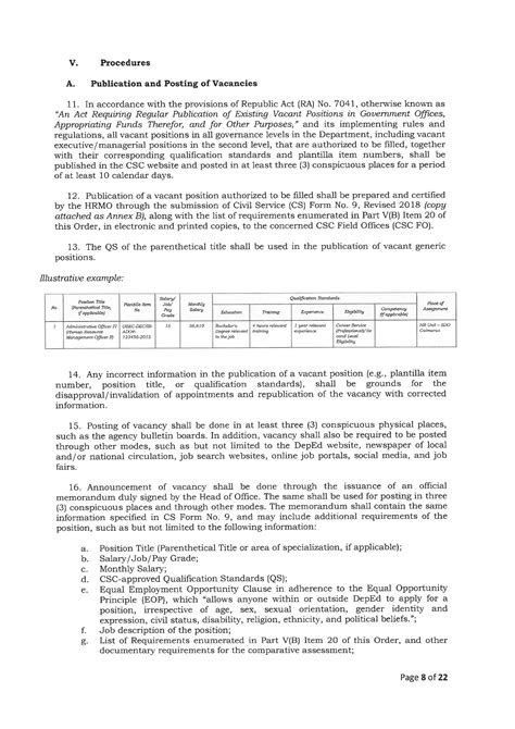 do_s2023_007|DepEd Issues 2023 Guidelines for Recruitment, Selection, and .